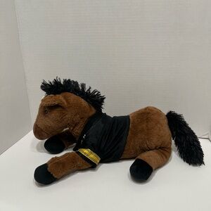 Brown Horse Brown Black Mane Feet Plush Stuffed Animal Toy Steelers Shirt,